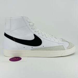 Nike Men's Blazer Mid '77 Vintage Sneakers White/Black BQ6806-100 Size 13